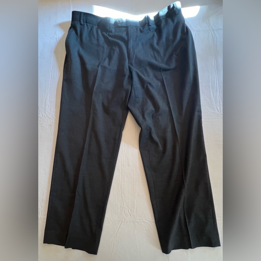 Men’s Vintage Ralph Ralph Lauren Grey and Black Check Dress Pants 40W